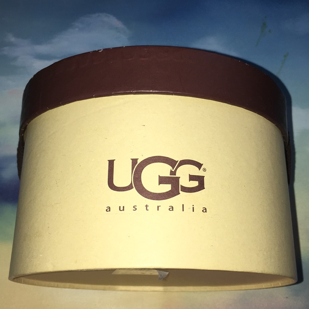 UGG Shearling Sheepskin Earmuffs w/ Sand Suede